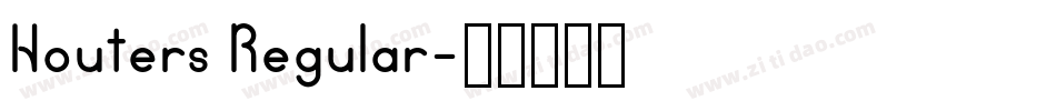 Houters Regular字体转换